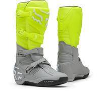 FOX Comp Bicolor Stivali da motocross, giallo/grigio, Taglia 9,5