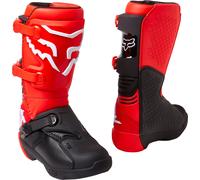 FOX Comp Stivali da motocross giovanile, nero-rosso, taglia 41 38 40 per maschi