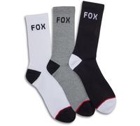 FOX Crew 3-Pack Calzini, nero-grigio-bianco, taglia 39 40 41 42 per maschi