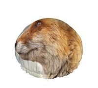 Fox Cuffie da doccia Adorabile animale Bella Cute Faceffy Pelliccia Testa Divertente Fauna selvatica Donna Riutilizzabile Doppio strato Copertura per capelli Cappello da doccia morbido per tutta la