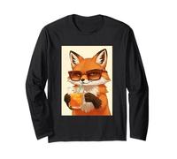Fox Cute Sly w Ice Tee Giappone Kawaii Anime Maglia a Manica