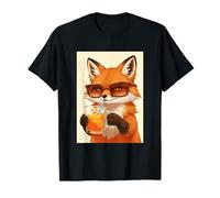 Fox Cute Sly w Ice Tee Giappone Kawaii Anime Maglietta