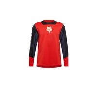 Fox defend elevated junior maglia a maniche lunghe rossa