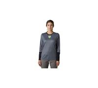 Fox defend race women s long sleeve jersey grey