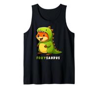 Fox Dinosaur Costume Foxy Saurus Trex Amante Animali Ragazzi Ragazze Canotta