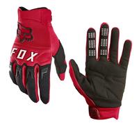 Fox Dirtpaw Bicicletta MTB Guanti Ebike Dirt MX Cross Dita Lunghe Rosso S