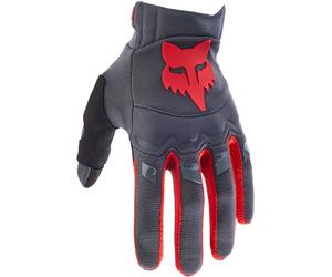 FOX Dirtpaw CE Guanti da motocross, grigio/rosso, Taglia 2XL