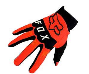 Fox Dirtpaw - Guanti da ciclismo MTB/MX Cross con dita lunghe (arancione fluo, M = medio)