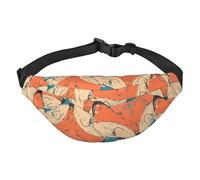 Fox disegnato a mano per uomo donna, sportivo impermeabile, per viaggi, escursioni, corsa