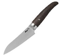 FOX/DUE CIGNI COQUUS COLTELLO UTILITY 14cm/6"-ACCIAIO INOX 4116, MANICO IN LEGNO NATURALE DI QUERCIA