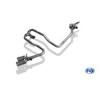 Fox Duplex Coppia Di Terminali Laterali Per Mercedes X-Class 2.5L TDI 140KW
