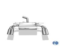 Fox Duplex Marmitta Scarico Sportivo Posteriore per Seat Leon 5F Cupra 2,0