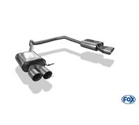 Fox Duplex Marmitta Scarico Sportivo Posteriore per Seat Leon Pezzi 5F 2,0l