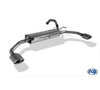 Fox Duplex Scarico Sportivo Silenziatore Finale Per Citroen C1 Peugeot 107 Aygo