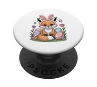 Fox Easter Bunny Eggs Foxes PopSockets PopGrip Adesivo