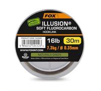 Fox Edges Illusion Soft Fluorocarbon Hooklink Naturals Green 30m: 7,3 kg