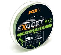 Filo intrecciato Fox Exocet MK2 Spod & Marker Braid 0.18mm/20lb x300m Vert TU