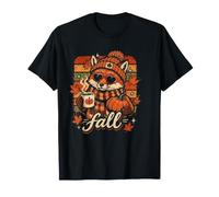 Fox Fall Beanie Pumpkin Latte Maglietta