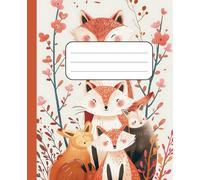 Fox Family in the Forest - Composition Notebook: Cute Woodland Animal Notebook for Kids and Nature Lovers | 110 Lined Pages | 7.5 x 9.25 in | School, Writing, or Journaling