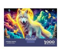Fox Fantasy Puzzle A 1000 Pezzi Per Adulti, Puzzle A 1000 Pezzi Glowing Moon Grandi Regali Per La Decorazione Della Casa 52x38cm/1000pcs