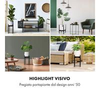 Fox & Fern Zeist portavaso, 2 altezze, combinabile, design a innesto, naturale