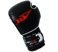 FOX-FIGHT B7 Guanti Da Boxe In Vera Pelle Muay Thai Mma Black Edition