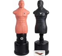 FOX-FIGHT Hank Box Dummy - Manichino da boxe regolabile in altezza, Nero