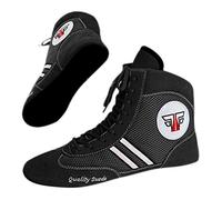 Fox-Fight, scarpe da sambo, ring o wrestling, in pelle scamosciata, colori nero-blu-rosso