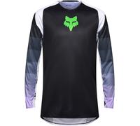 FOX Flexair Grid Maglia da motocross, nero-porpora, taglia 2XL per maschi