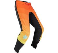 Fox Flexair Grid Pantaloni da Motocross, Nero/Arancione, 36