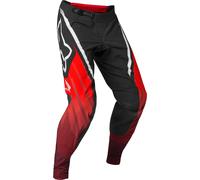 FOX Flexair Honda Pantaloni Motocross, nero/rosso, Taglia 28