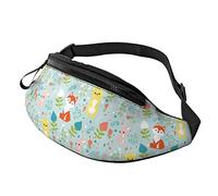 Fox Flower Escursionismo per donna Uomo Cintura regolabile alla moda per viaggiare Casual Corsa in bicicletta