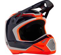 FOX V1 Nitro MIPS Casco Motocross, nero-bianco-arancione, taglia S