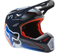 FOX V1 Toxsyk Casco Motocross, blu, taglia S
