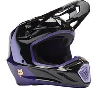 FOX V3 Drip Casco da motocross, nero-porpora, taglia 2XL per maschi