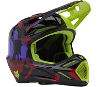 FOX V3 Throttle MIPS Casco da motocross, giallo, taglia S per maschi