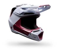 FOX V3 Tine Casco da motocross, nero-bianco-rosa, taglia M per maschi
