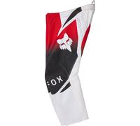 FOX 180 Shield Pantaloni Motocross Bambini, nero-bianco-rosso, taglia XS 28