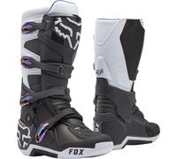 FOX Motion Stivali da motocross, nero/bianco/grigio, Taglia 9
