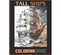 Fox Hill Studio Stress Relief Tall Sailing Ships Adult Coloring Boo (Tascabile)
