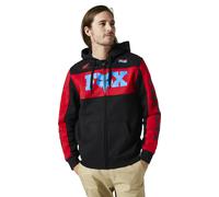 FOX Honda Zip Felpa, nero-rosso, taglia S per maschi