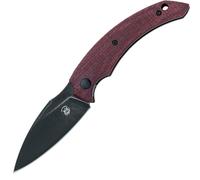 Fox Honos Coltello Pieghevole da Tasca Acciaio Inox Becut Lama Nera Idroglider Sw, Micarta Juta Prug