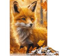 Fox in Autumn Puzzle Impossibili 1000 Pezzi Decorazione Per La Casa. Rilassamento E Intelligence Per Adulti E Ragazzi Da 14 Anni 1000pcs (40x28cm)
