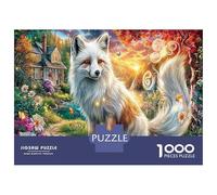 Fox in Garden Puzzle 1000 Pezzi Per Adulti. 1000 Pezzi Cozy Cottage Giocattolo Di Sfida Per Giochi Educativi Regali 70x50cm/1000pcs