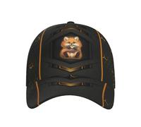 Fox in Metallo, Adorabile E Carina, Stampata in 3D Unisex Snapback-Cappello Regolabile Cappello da Baseball Moda Cappelli da papà per Alpinismo Viaggi Che Corre