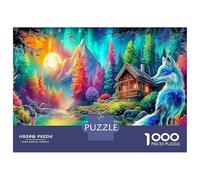 Fox in Snow 1000 Pezzi Puzzle CittàFox Cosmic Sfida Per Adulti Puzzle Animali Divertenti Per Uomo E Donna Intrattenimento Creativo70x50cm/1000pcs