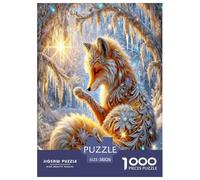 Fox in The Snow 1000 Pezzi Puzzle Classici Per Adulti E Bambini A Partire Da 12 Anni Giochi Del Cervello Sfida Impossibile - Decorazione Della Casa 38x26cm/1000pcs