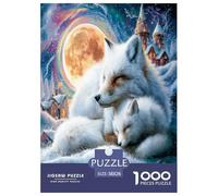 Fox in The Snow 1000 Pezzi Puzzle Classici Per Adulti E Bambini Da 14 Anni E Più Giochi Educativi Giocattoli Sfida Impossibile - Regalo Per Amore E Amico 38x26cm/1000pcs