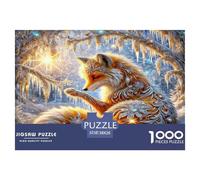 Fox in The Snow Jigsaw Puzzle,1000 Pezzi Classici, Per Adulti E Bambini Da 14 Anni E Più Giochi Del Cervello Perfetto Per Appassionati Di Esperti - Decorazione Della Casa 38x26cm/1000pcs
