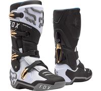 FOX Instinct Stivali da motocross, nero-grigio-bianco, taglia 45 per maschi